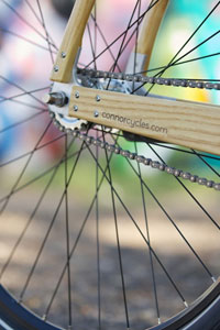 Connor wood bikes handbuilt in Denver Colorado