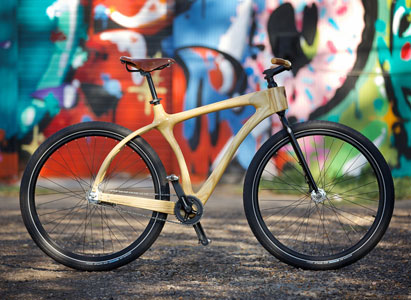 Connor wood bikes handbuilt in Denver Colorado